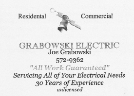 Joe Grabowski Electric 572-9362